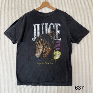 Juice World Legends Never Die T-Shirt Acid Wash Gray Men’s‎ Size LARGE